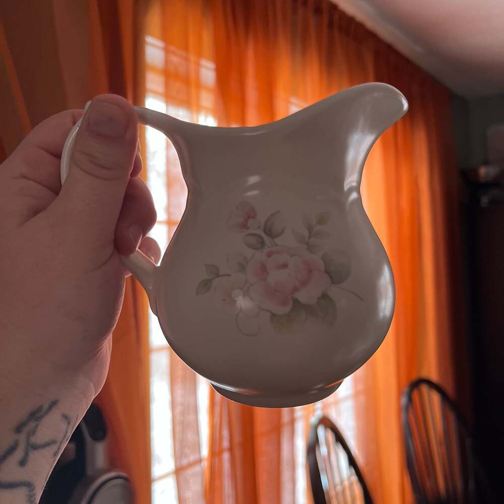 Vintage Pfaltzgraff Retired Tea Rose Creamer - ,